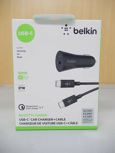 belkin F7U076bt04-BLK USB Tpye-C カーチャージャー