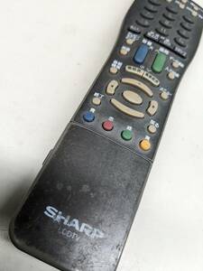 【FNB-25-10】SHARP テレビリモコン LCDTV GA294WJSA シャープ　サイドすべり止めなし　動確済