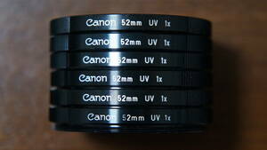 [52mm] Canon UV 1x 実用UVカットフィルター 280円/枚