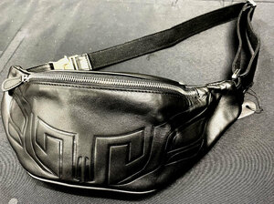 GRIT LEATHER WAIST BAG &#34;FLY&#34; Designed by LTDR ウエストバック カバン 小物入れ 格闘技ブランドが作るアパレル