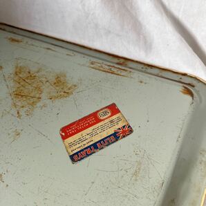 ビンテージ イギリス製 スティールトレイ ELITE TRAYS トレイ お盆 ボタニカル フラワー柄 トレー 英国 キッチン アンティークの画像6