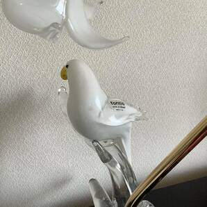 送料込 formia ITALY MURANO ムラーノ かわいい 鳥 ライト ランプ スタンドの画像5