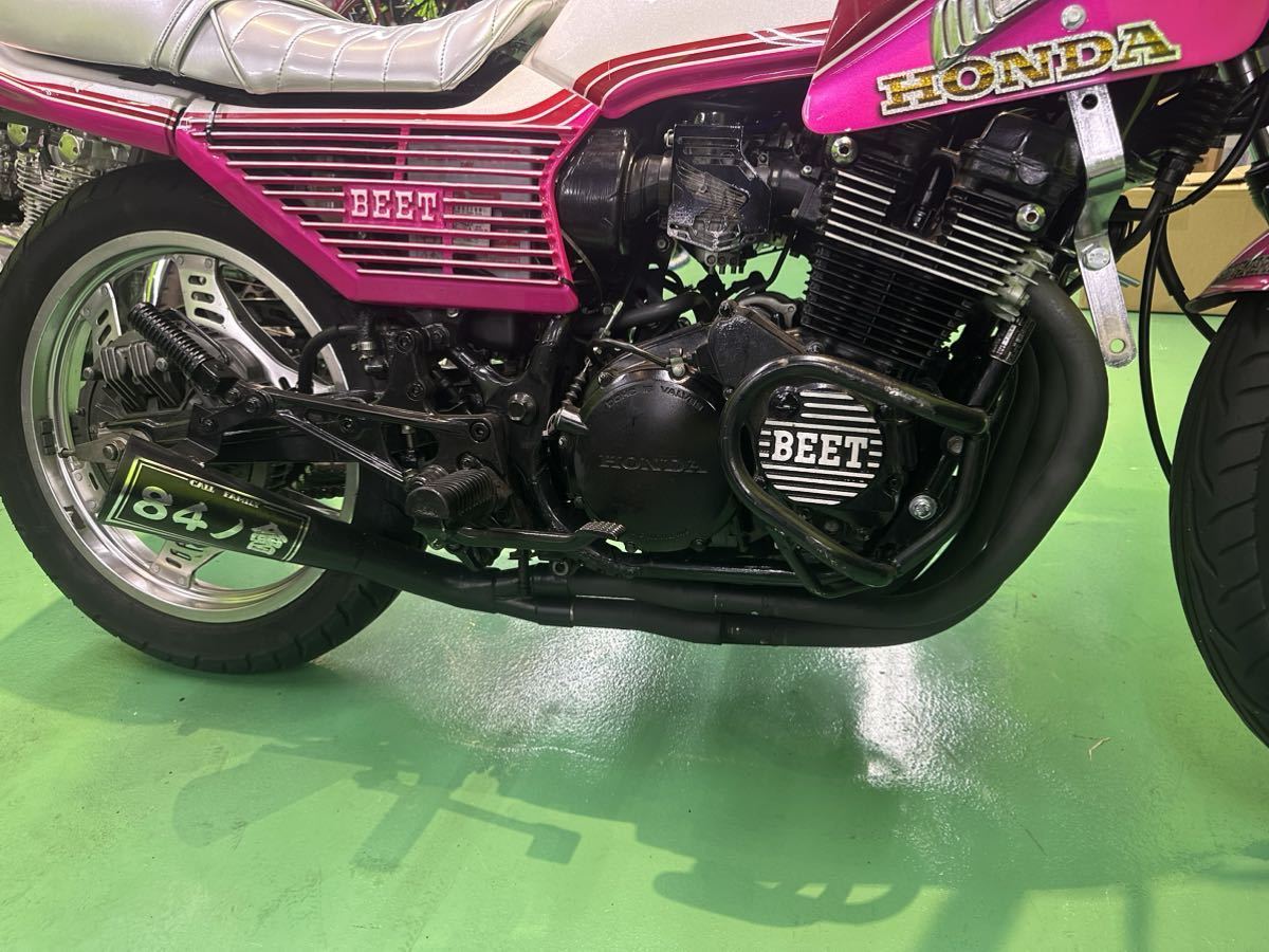 最旬ダウン BF 社外 マフラー メッキ CBX400F CBX550F BEET キジマ