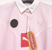 新品★PUMA GOLF★プーマ ゴルフ★カラーブロック 半袖ポロシャツ★Sサイズ★レディース★ピンク_画像3