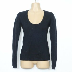 [ new goods *6090 jpy. tag attaching ] Duras * sweater long sleeve size F Anne gola.! black series b6398