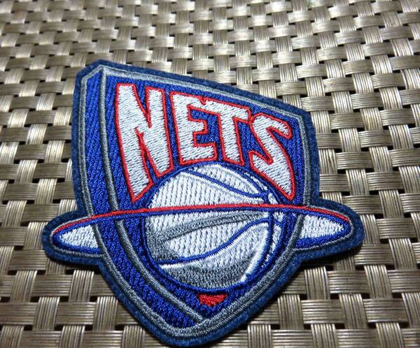 紺赤97-2012■NBAルックリン・ネッツ Brooklyn Netsワッペン バスケットボール■ミリタリー ファッション■ 洋服・衣類・衣服DIY■