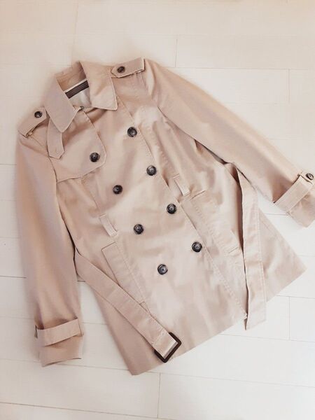 ZARA BASIC ◇アウター 春トレンチコート Mサイズ ベージュ