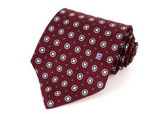  chaps Ralph Lauren total pattern diamond high class silk America brand necktie men's bordeaux superior article CHAPS Ralph Lauren