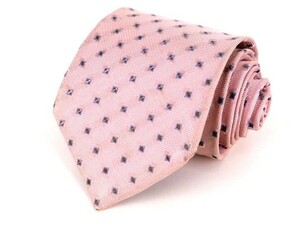  Burberry silk fine pattern pattern hose Mark high class made in Japan brand necktie men's pink BURBERRY