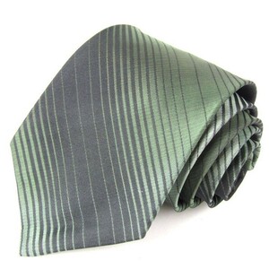  Donna Karan multi stripe pattern high class silk Japan brand necktie men's gray superior article DKNY