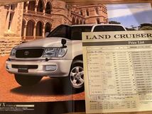 トヨタ ランドクルーザー 100　カタログ　1998年　TOYOTA Land Cruiser アクセサリーカタログ　価格表　付き　UZJ100 HDJ101_画像3