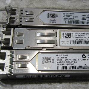 CISCO GLC-SX-MM/GLC-SX-MM COM/GLC-SX-MMD モジュール3点セットの画像1