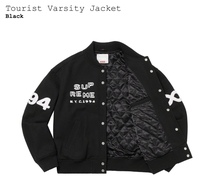 Supreme Tourist Varsity Jacket Black 黒 M シュプリーム ツーリスト バーシティ ジャケット ブラック スタジャン カクタス CACTUS PLANT _画像3