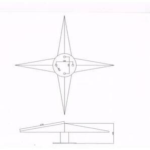 鏡面ステンレス製 大型車用 22.5インチ 十字 ホイールスピンナー  4個の画像6