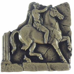 A8480 ◆ [jj] ◆ Мотив лошади * бронзовый тональный лошадь ◆ Винтажная брошь ◆