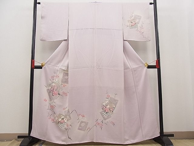 着物屋ほのか□訪問着友禅刺繍籬花文逸品wb0935 - JChere雅虎拍卖代购