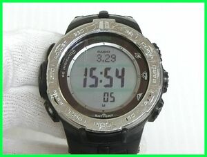 2303*.-784* ремень повреждение! Casio Protrek PRW-3100 наручные часы радиоволны солнечный направление * высококачественный * атмосферное давление * температура CASIO PRO TREK б/у 