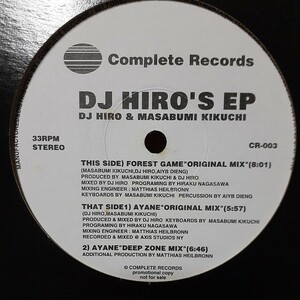 DJ HIRO & MASABUMI KIKUCHI 菊地雅章 / DJ HIRO'S EP /90'S JAPANESE DEEP HOUSE/和ハウス