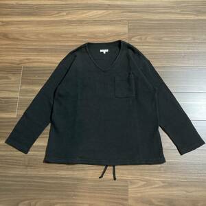 2018 S/S Engineered Garments U Neck popover cotton Thermal-Black engineered garments You шея pop over хлопок термический 