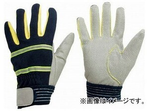 ミドリ安全 耐切創性 防火手袋(人工皮革・滑り止めタイプ) S MTK-500-NV-S(8192549)