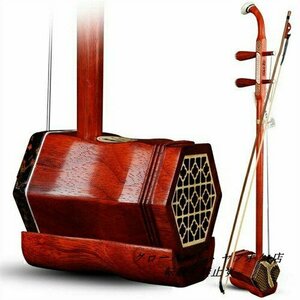  bargain sale! quality guarantee .. two .. tree China musical instruments two . kokyu unused semi-hard case set D7