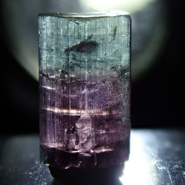 バイカラー トルマリン 原石 0.5g サイズ約9mm×5mm×3mm ブラジル MG