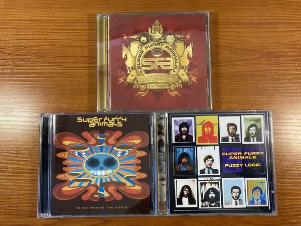 W6138 スーパー・ファーリー・アニマルズ 3枚セット｜Super Furry Animals Fuzzy Logic Rings Around The World Songbooks The Singles