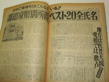 週刊読売 1980 特大号 中村紘子/ 県別所得ベスト20/ ヒッチコック名作集/ 陸士海兵出身1500名氏名 矢花愛三読切 黒鉄ヒロシ 他/ 読売新聞社_画像9