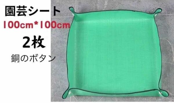 【537】園芸シート トレイ 多機能シート 100*100cm＊2枚 新品未使用