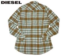 ★正規 DIESEL ディーゼル チェック コットン 長袖シャツ メンズ S_画像2