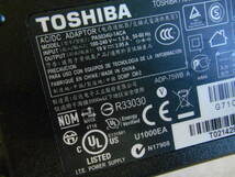 TOSHIBA ACアダプタ PA5034U-1ACA 19V=3.95A 外径5.5 内径2.6 (20_画像2