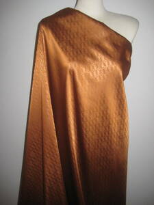  stretch satin cloth . what . ground pattern bright Brown 113.×2M cut 