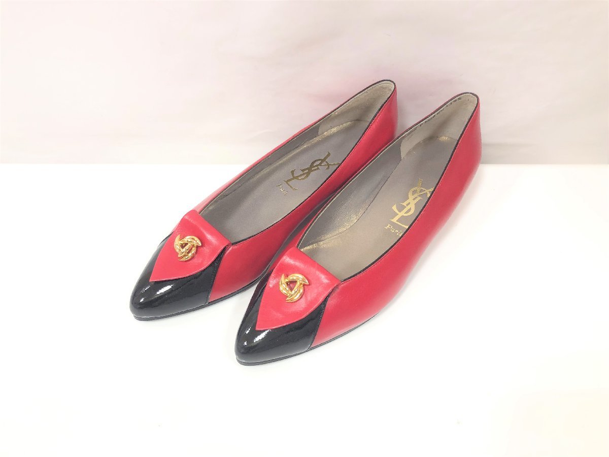 未使用】YSL サンローラン オピウム ロゴヒール パンプス (サイズ36