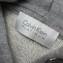 Calvin Klein PLATINUM カルバンクライン プラティナム ワッペンパーカー S/グレー フーディー プルオーバー【2400013250054】_画像10