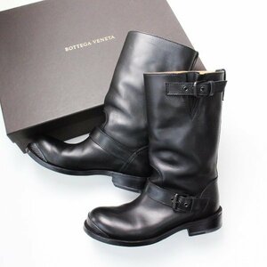 BOTTEGA VENETA Bottega Veneta кожа engineer boots 37(22cm)/ черный чёрный длинный [2400013255110]