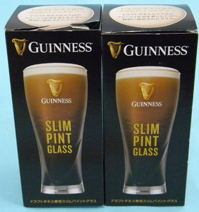 ★ GUINNESS ギネス ★ ドラフトギネス専用 スリムパイントグラス 【２個セット】非売品