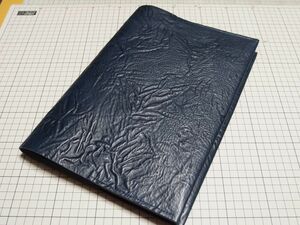  leather * original leather book cover cow leather ( A4 ) 448x298mm 300g L unevenness navy blue series navy 