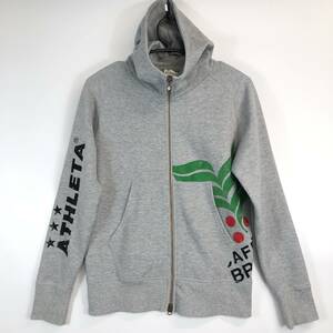 ATHLETA アスレタ フルジップパーカー グレー Sサイズ