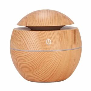 * aroma diffuser | small size | tea color * quiet sound / humidification / interior /7 color /LED/ aroma / light / relax / wood grain [ anonymity delivery every day shipping ]