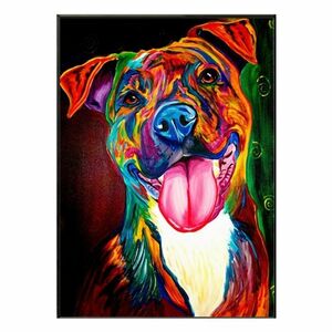 Art hand Auction ★Diamond Art|Pitbull★ 3D/Handmade/Resin/Painting/Embroidery/Handcraft/Beginner/Easy/Present/DIY/Dog/Dog [Anonymous delivery, shipped daily], hand craft, handicraft, sewing, embroidery, creation kit