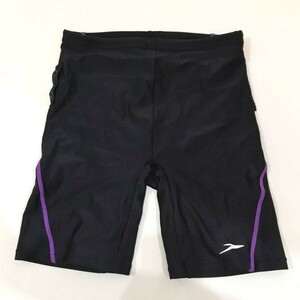 ◆クリーニング済◆SPEEDO/スピード 水着 競泳 ハーフパンツ ブラック 黒 レディース M ON2435