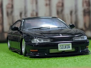 ★1/64トミカサイズ　日産　シルビア（S14）改深リム、ローダウン②、★他にも色々出品中!