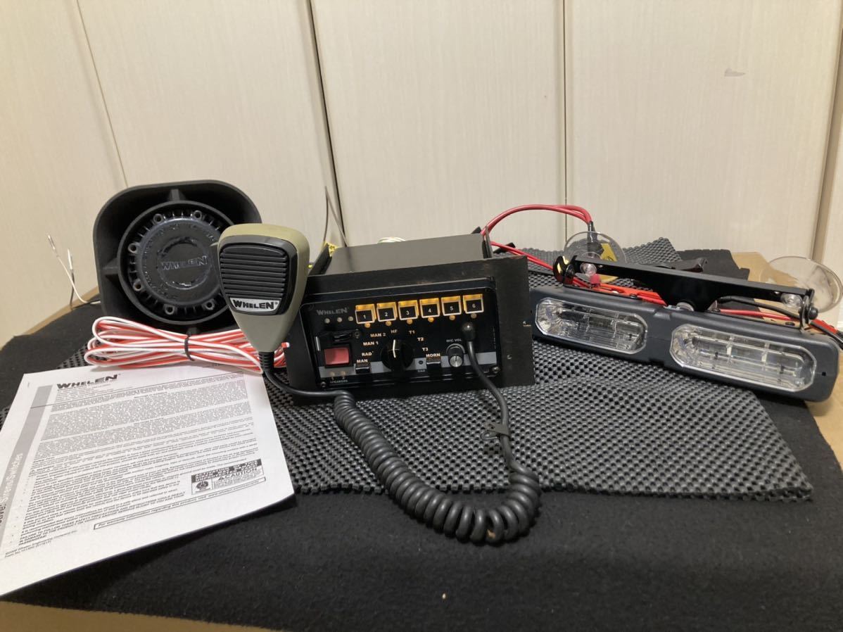 WHELEN(ウィレン)サイレンアンプ(アメパト)、スピーカー