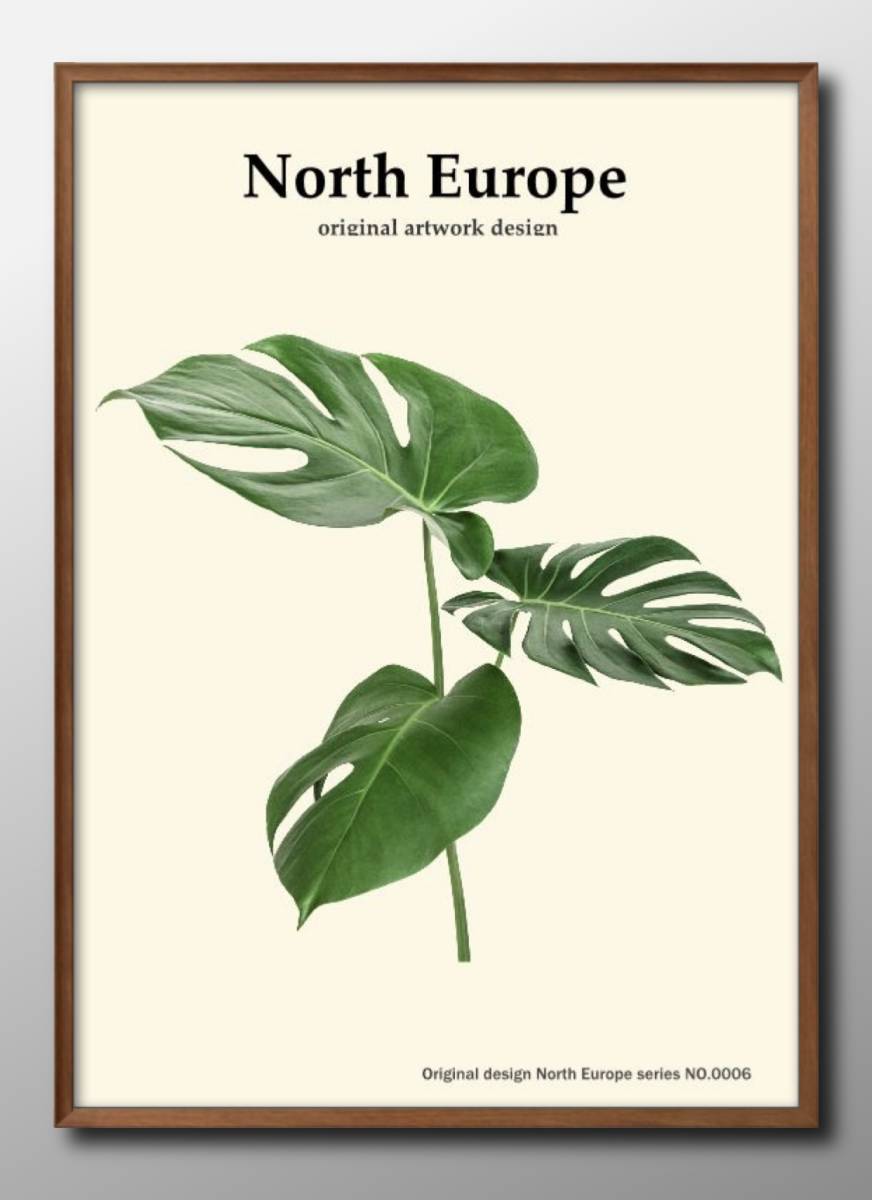 7554 ■شحن مجاني!! لوحة ملصق فني مقاس A3، سلسلة نباتات شمال أوروبا، تصميم توضيحي، ورق غير لامع إسكندنافي, السكن, الداخلية, آحرون