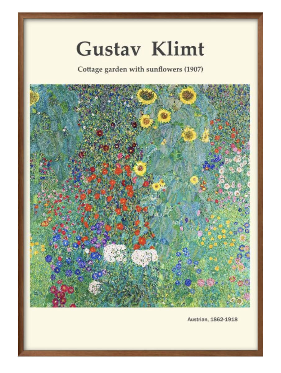 1-1254 ■ ¡¡Envío gratis!! Póster artístico pintura tamaño A3 Gustav Klimt diseño de ilustración papel mate nórdico, Alojamiento, interior, otros