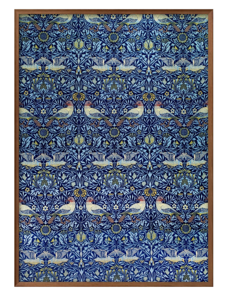 8031 ■ ¡Envío gratis! Póster artístico con pintura tamaño A3, diseño de ilustración de pájaro de William Morris, papel mate escandinavo, residencia, interior, otros