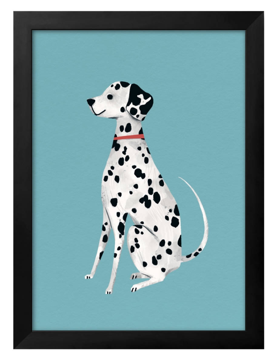 8799■Free shipping!! Art poster painting A3 size Dog Dalmatian DOG illustration design Nordic matte paper, Housing, interior, others
