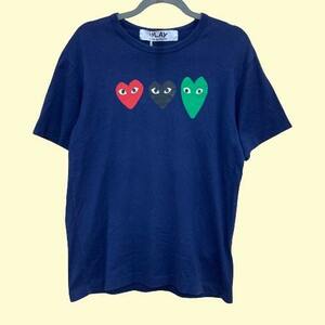 YA3736【2003】PLAY COMME des GARCONS プレイコムデギャルソン プリントTシャツ サイズL メンズ 古着【120203000114】