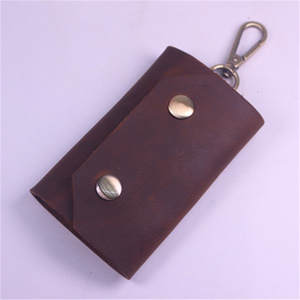  key case cow original leather key holder Italy made cow leather small articles hand made copper stop gold key ring fashion accessories 