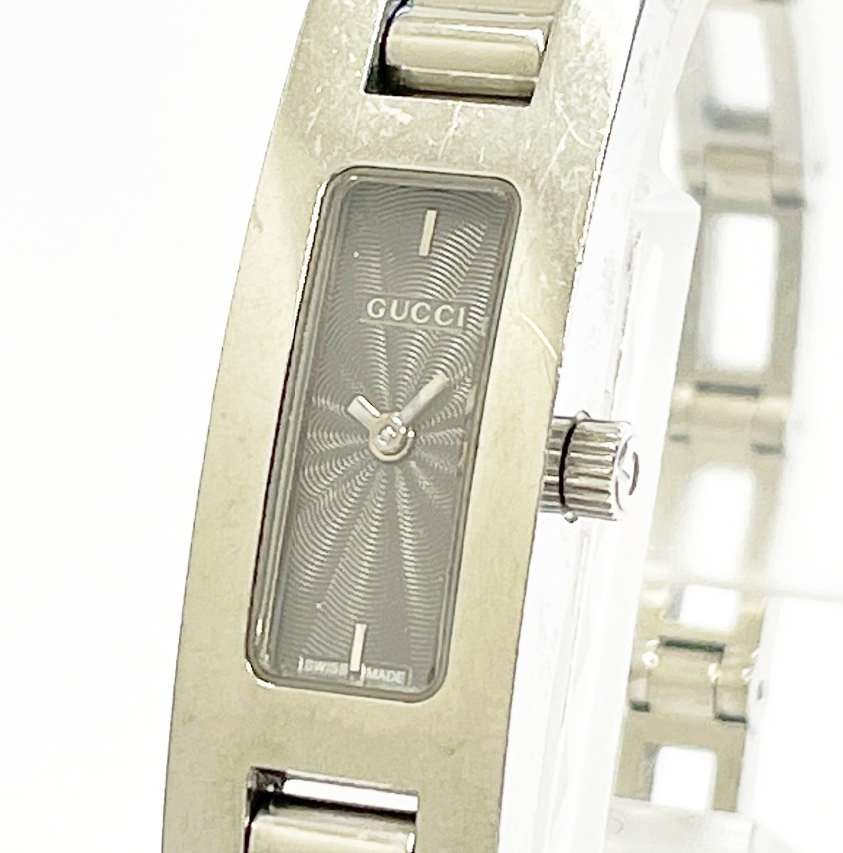 グッチ時計 3900L 文字盤グレー 腕時計 ファッション小物 レディース 「特別コラボアイテム」
